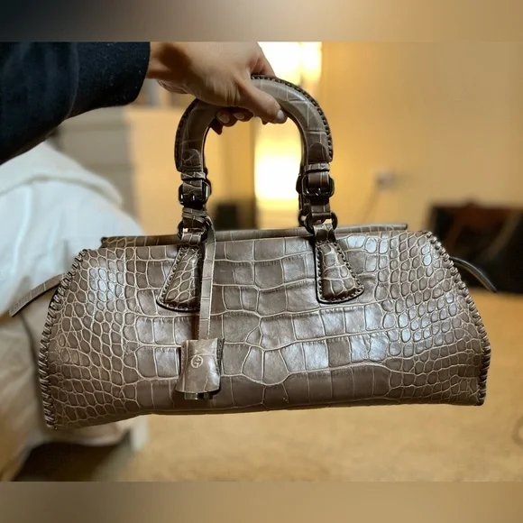 Georgia Armani python real leather Python handbag Giorgio Armani Green in Python - 39535517 main image 3